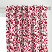 Floret Floral Pattern Red