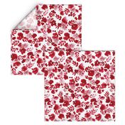 Floret Floral Pattern Red