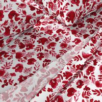 Floret Floral Pattern Red