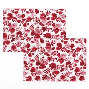 Floret Floral Pattern Red