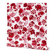 Floret Floral Pattern Red