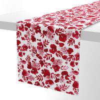 Floret Floral Pattern Red