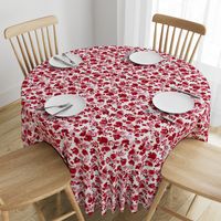 Floret Floral Pattern Red