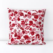 Floret Floral Pattern Red