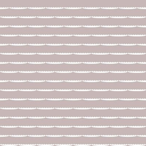 Taupe Scallop Stripes