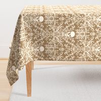 Dread Damask in Burlap