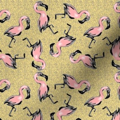 Retro Flamingoes