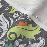 Fancy Cat Damask