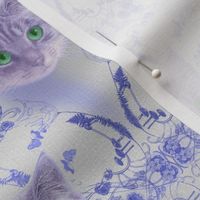 Bluebell Cat Damask