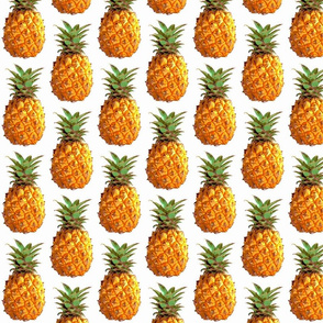 Medium pineapples close