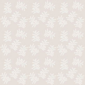 Delicate Ferns on Vintage Cotton