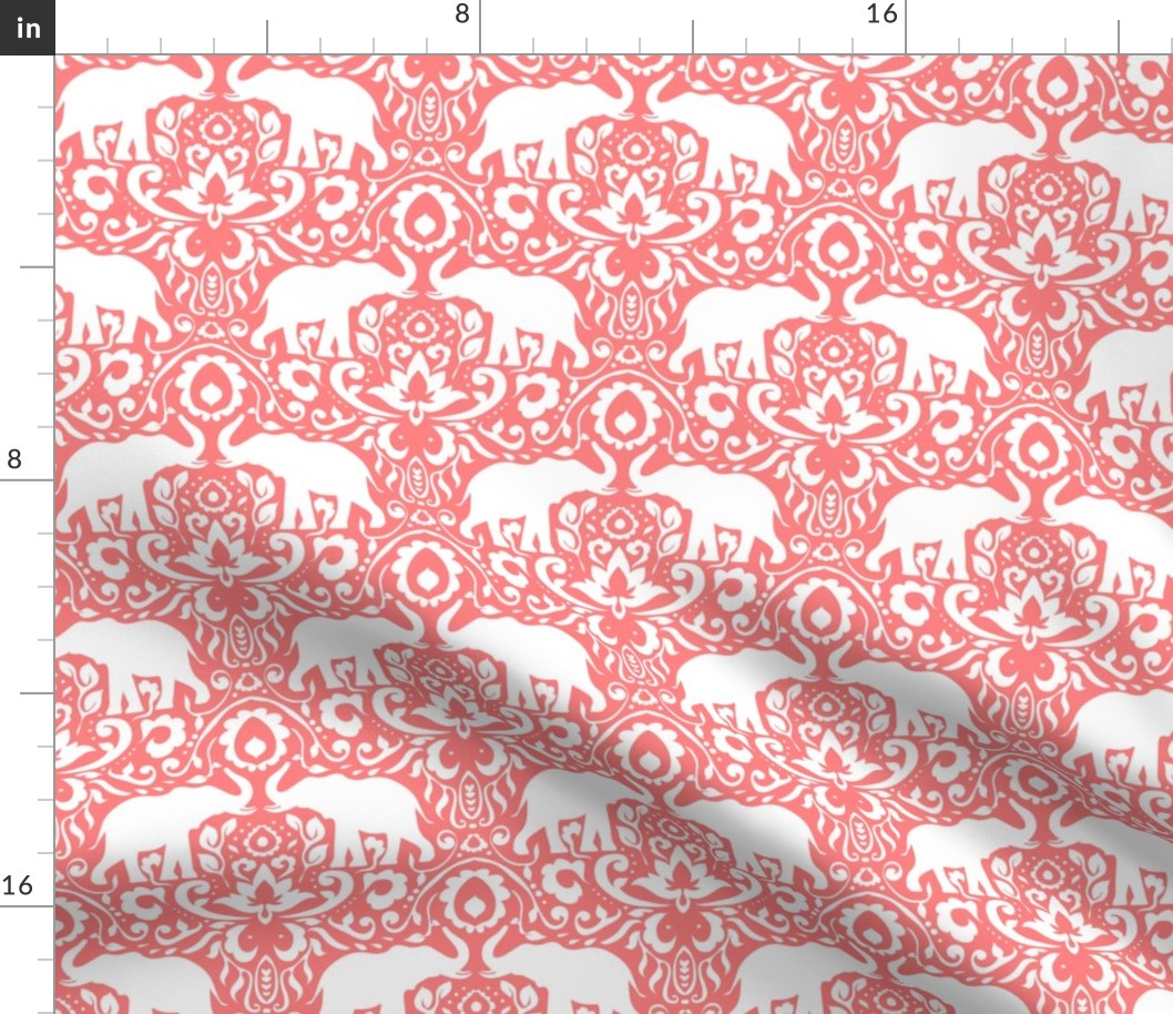 Elephant Damask Coral