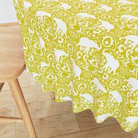 Elephant Damask Mustard 