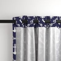 Anchor Damask Navy