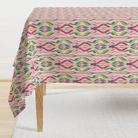 Ikat Stripe Pink Orange