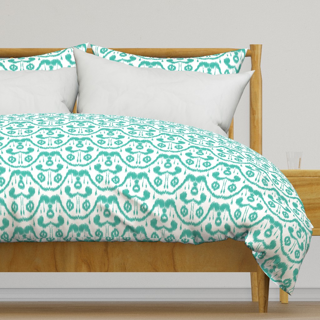 Ikat Waves Teal