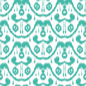 Ikat Waves Teal