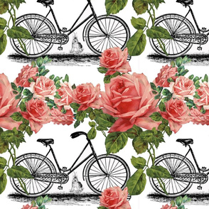 Vintage Bike with Roses