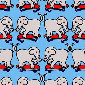 Skateboarding Elephants