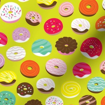 Cute donuts birthday party sweet candy bakery illustration print