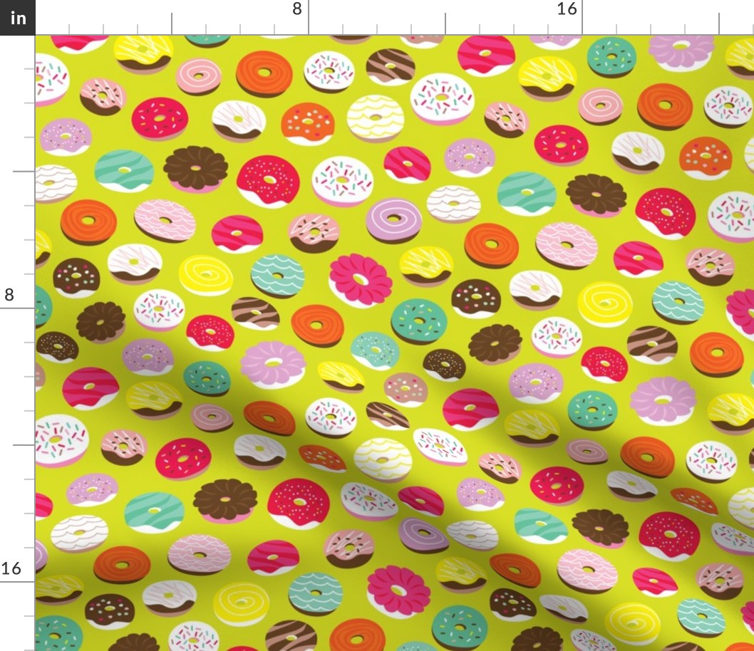 Cute donuts birthday party sweet candy bakery illustration print