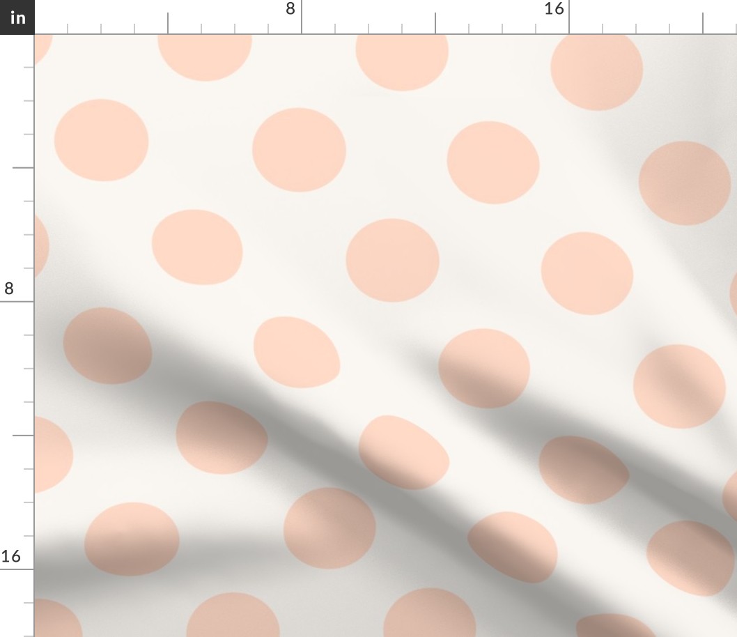 Polka Dot Pale Peach