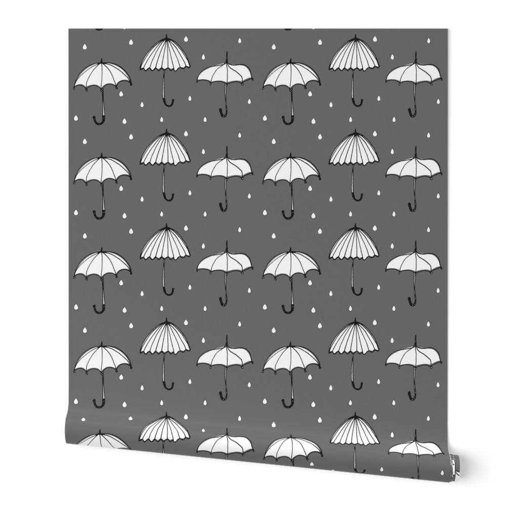 grey umbrella - elvelyckan
