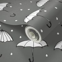 grey umbrella - elvelyckan