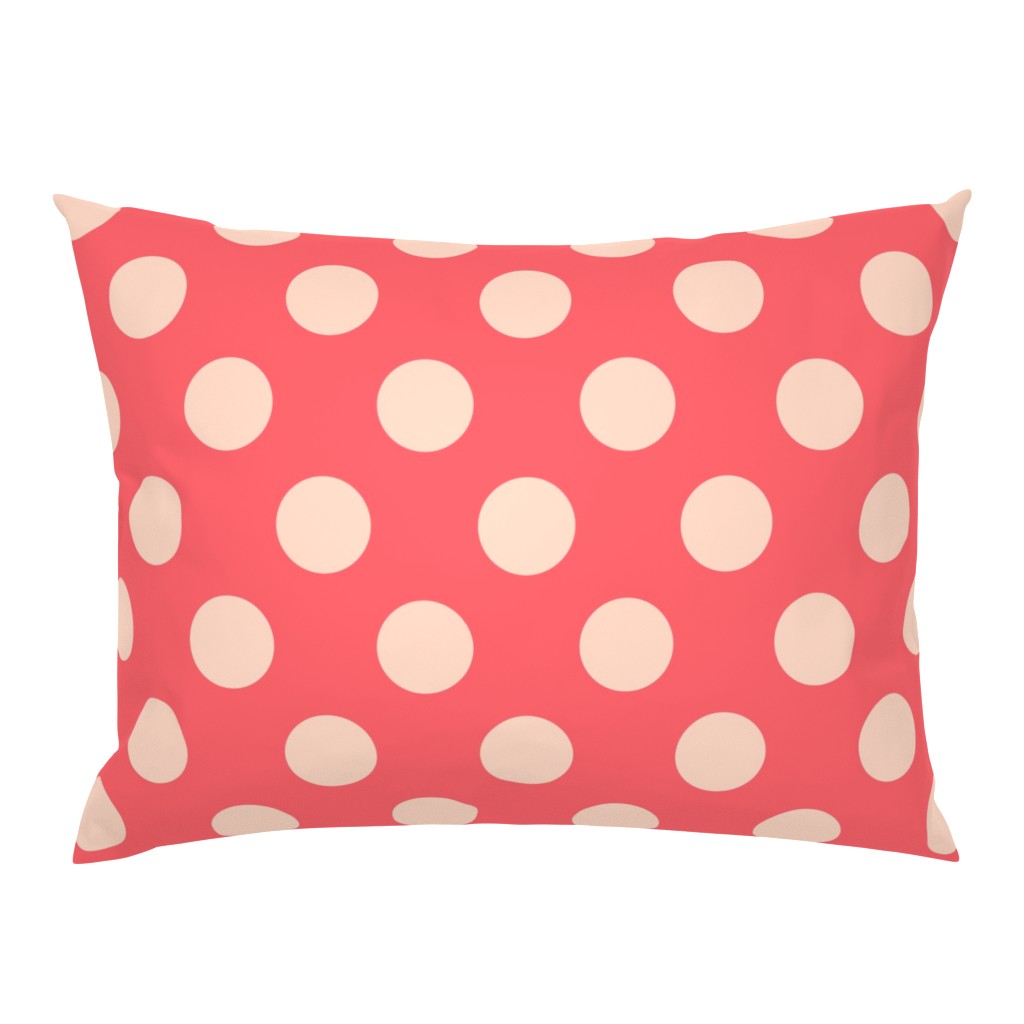 Polka Dot Coral Peach