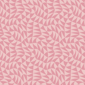 triangle swirl in tulip pink