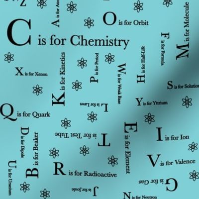 C is for Chemistry (Blue and Black)