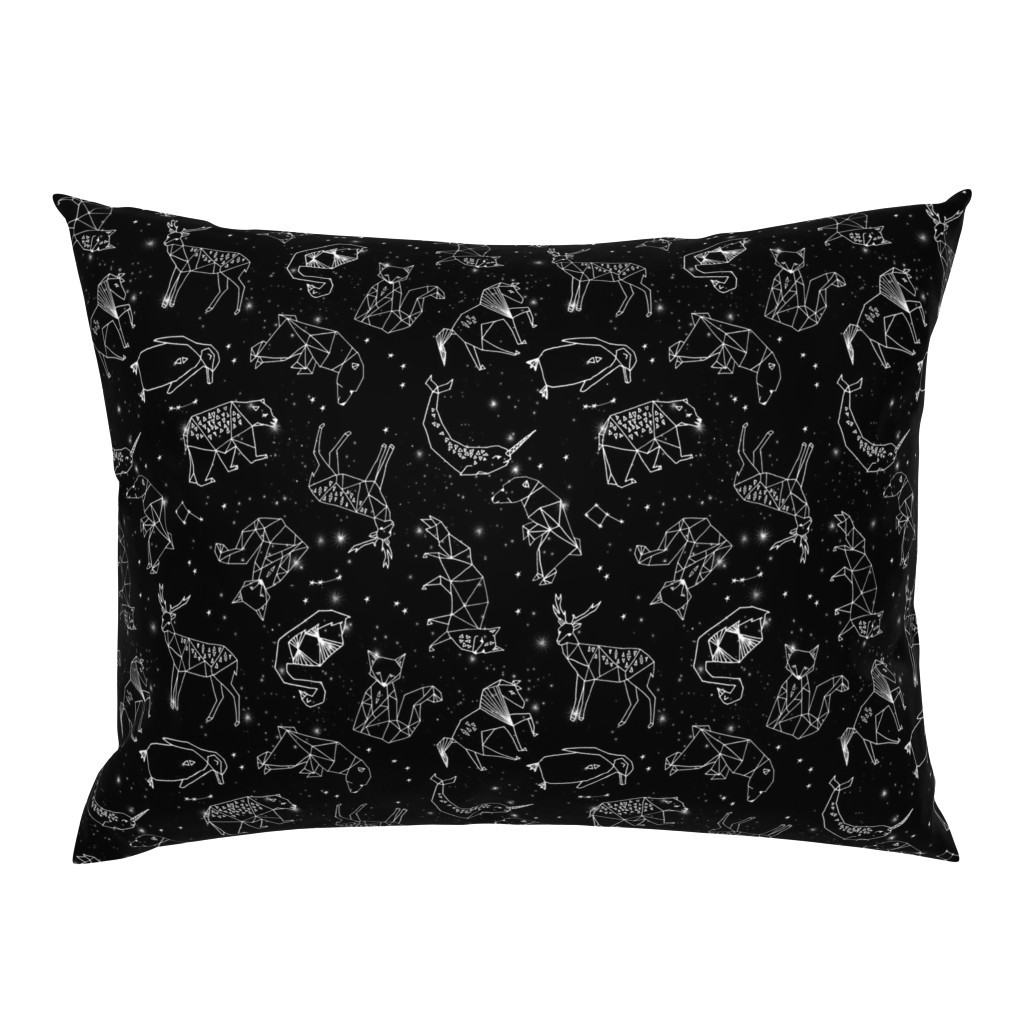 constellations // black and white kids nursery baby geometric animals