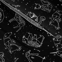 constellations // black and white kids nursery baby geometric animals