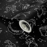 constellations // black and white kids nursery baby geometric animals