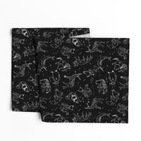 constellations // black and white kids nursery baby geometric animals