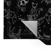 constellations // black and white kids nursery baby geometric animals