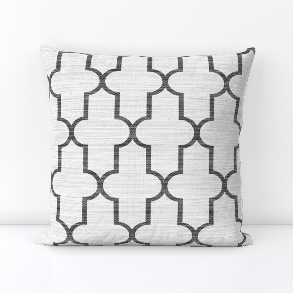 Textured Moroccan Quatrefoil in Cashmere