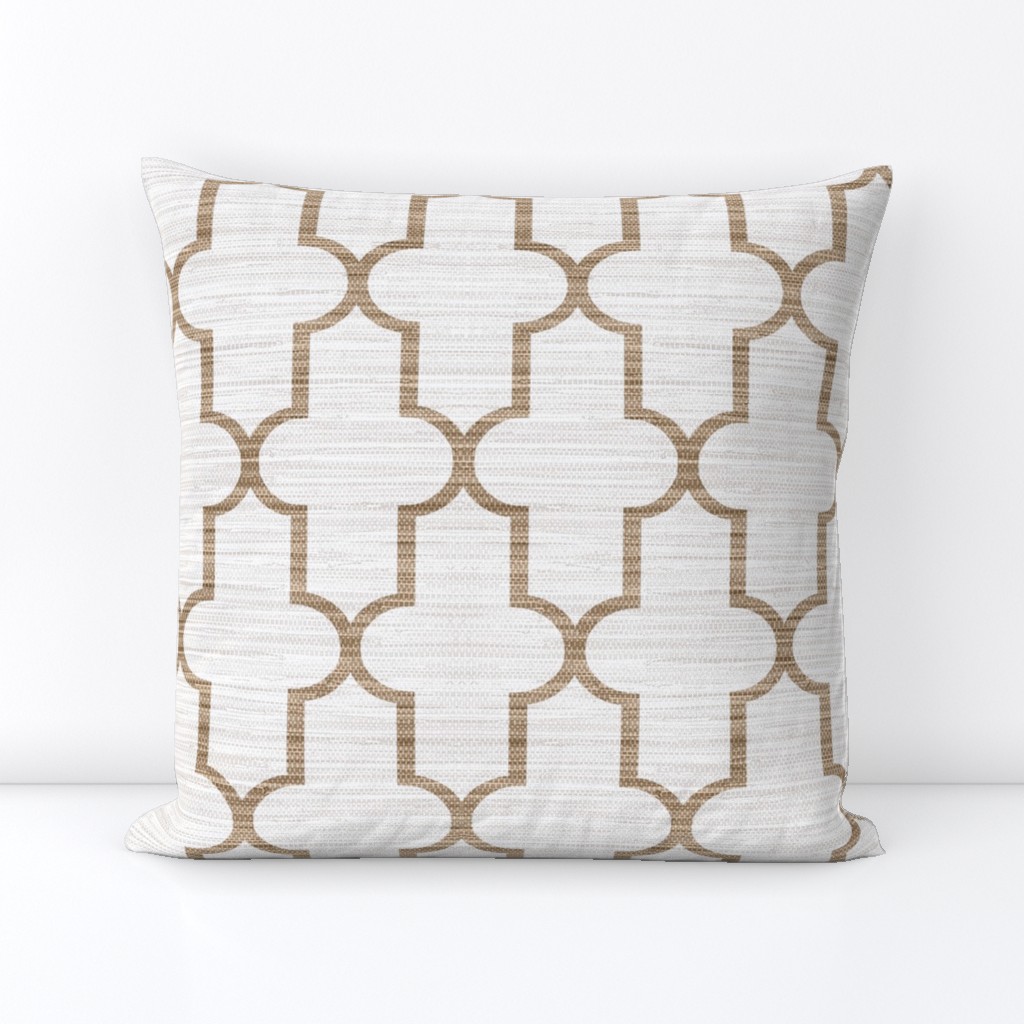 Textured Moroccan Quatrefoil in Cashmere