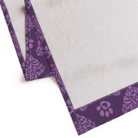 Mystic Cat Damask Purple