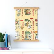 Kate Greenaway's "A Is For Apple" ~ Border Print 