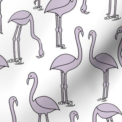 Flamingo new - Lavender by Andrea Lauren 