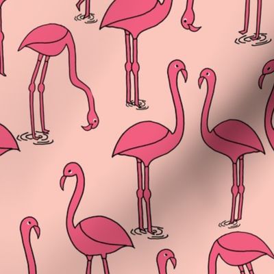 Flamingo new - Pale Pink by Andrea Lauren 