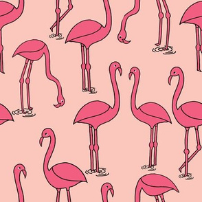 Flamingo new - Pale Pink by Andrea Lauren 