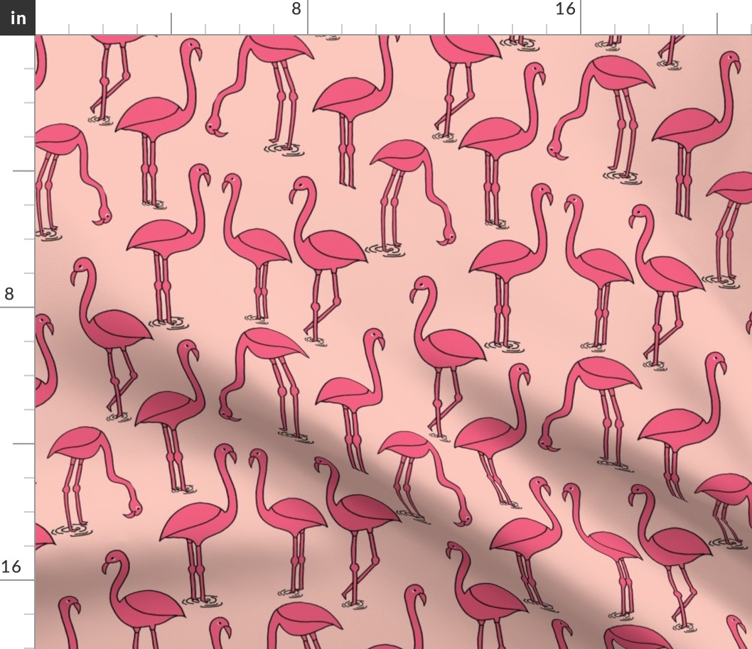 Flamingo new - Pale Pink by Andrea Lauren 