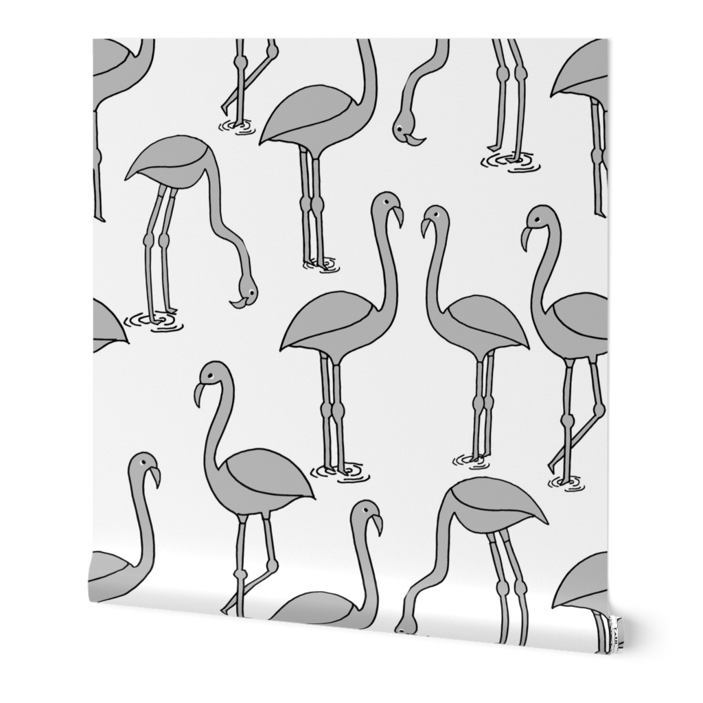 Flamingo new - Slate by Andrea Lauren 