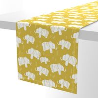 Origami Elephant - Mustard by Andrea Lauren 
