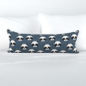 panda // blue grey pandas panda fabric hand-drawn illustration panda scandi panda