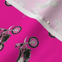 Pink on Pink Dirt Bikes