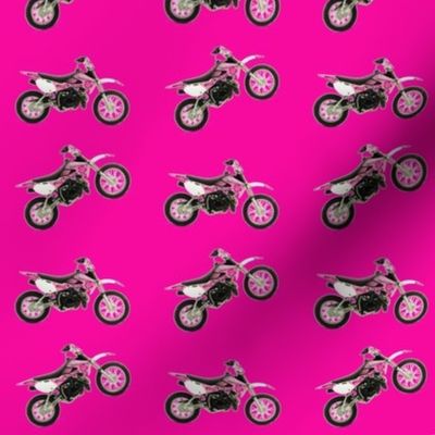 Pink on Pink Dirt Bikes