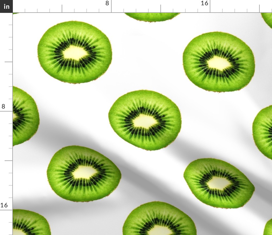 Kiwi Fruit - Large Repeating Pattern